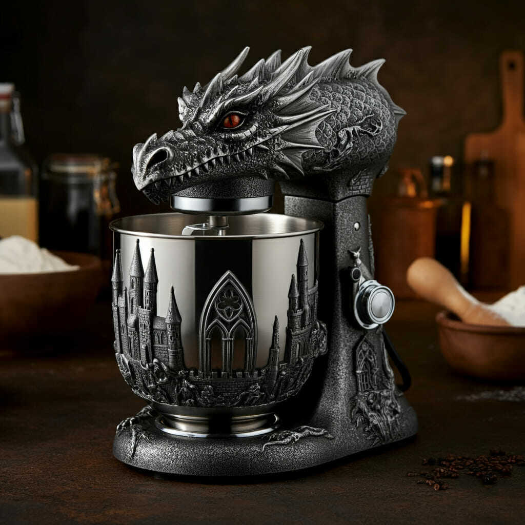 Unleash Power in the Kitchen with a Stunning Dragon Inspired Mixer